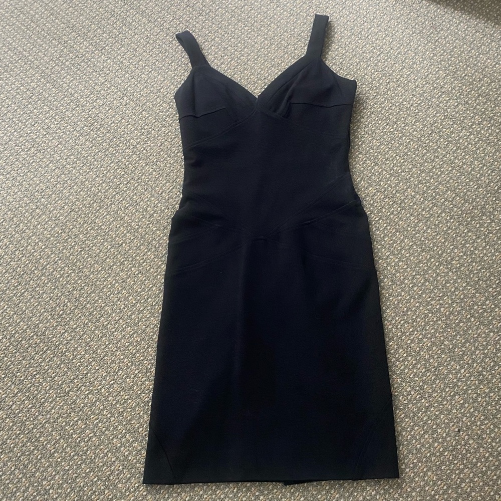 DVF black cocktail dress